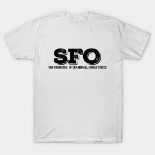 SFO San Francisco International US Airport Code T-Shirt